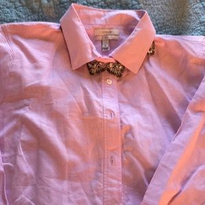 J. Crew two toned pink button down shirt.